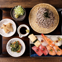にぎり寿し＆ざる蕎麦