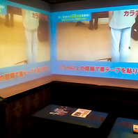 大型のスクリーンを導入しているお部屋もございます♪
