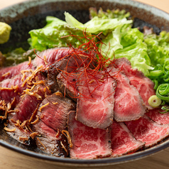 《夜》黒毛和牛贅沢Wビーフ丼