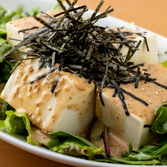 豆腐と海苔のゴマダレサラダ