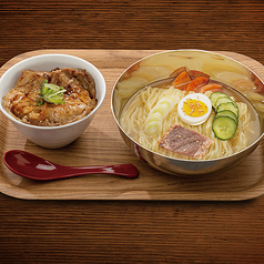 豚丼(小)&冷麺セット