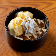 わらび餅＆バニラアイス