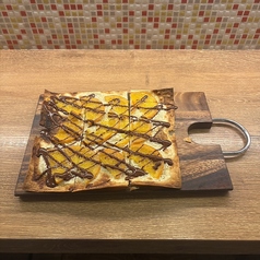 オレンジコンポートのビターショコラフランベ