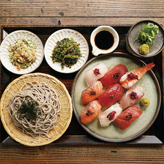［特上］にぎり寿し＆ざる蕎麦