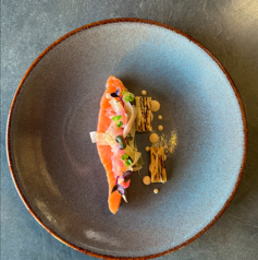 スモークサーモンコンフィ