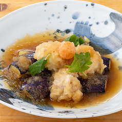 鱈 白子と茄子の揚げ出汁