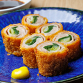 料理メニュー写真&nbsp;九条葱の豚肉巻揚げ