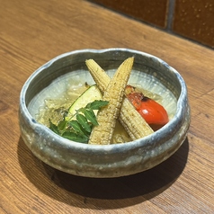 夏野菜炭火焼き ~出汁ジュレ
