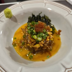 鮮魚の濃厚卵黄ユッケ