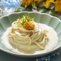 冷製ウニクリームパスタ