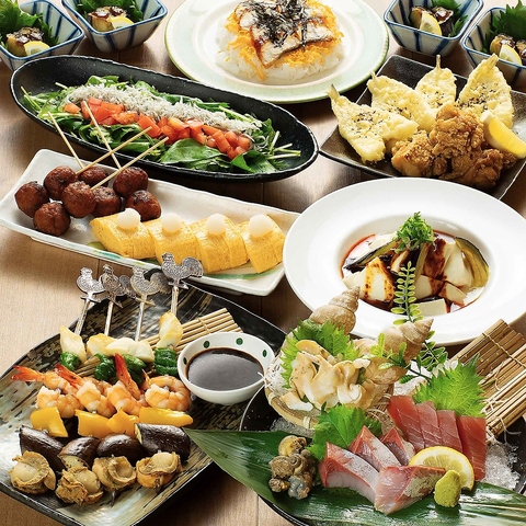 野田阪神で海鮮居酒屋といえば志な乃亭★忘年会コース料理飲み放題付き4000円～