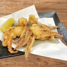 スルメイカのゲソ唐揚