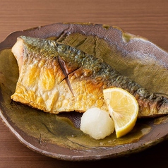 灰干し鯖の塩焼き