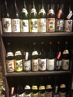 お出迎えは北海道から集めた地酒各種。