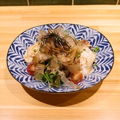ざる豆腐のゴマだれサラダ