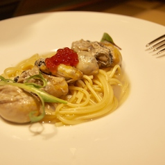 牡蠣のパスタ