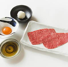 サーロインのすき焼き(濃厚卵・一口ライス付き)