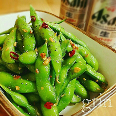 ペペロンチーノ枝豆