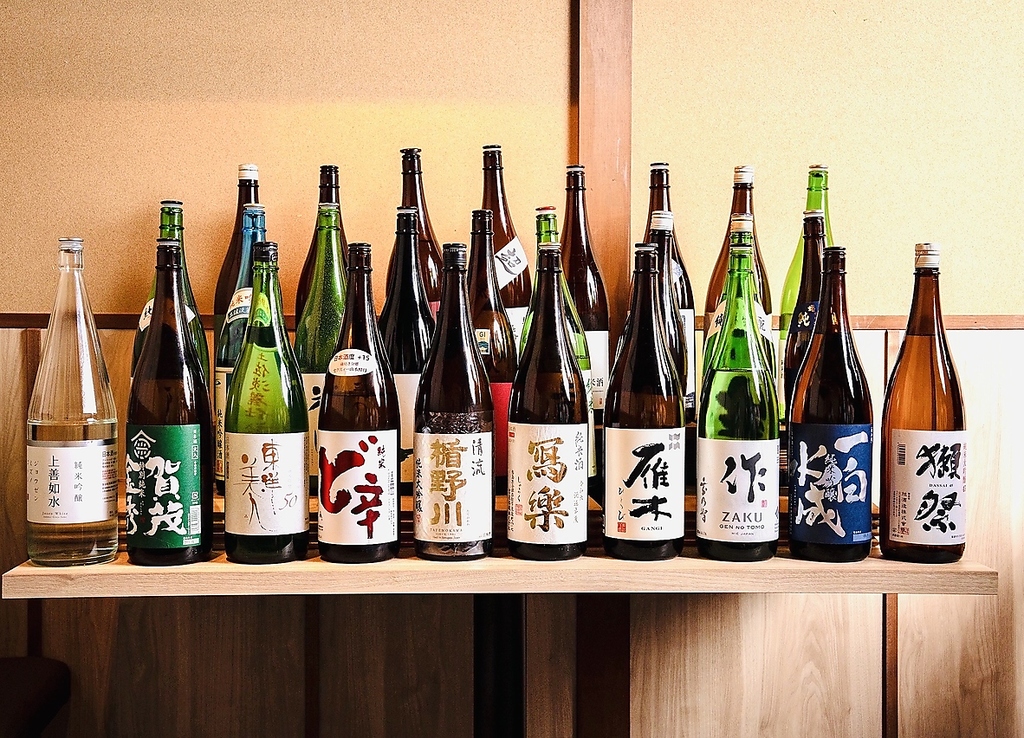 超充実の飲み放題！当日飲み放題も歓迎◎コース料理にも獺祭や雁木、東洋美人もO.K