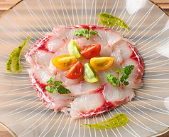 季節鮮魚のカルパッチョ