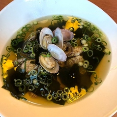 アサリとわかめの酒蒸し