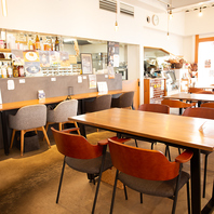 ゆったりと寛げる、お洒落で落ち着く空間