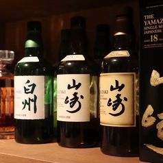 国産ウイスキーが豊富。