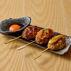 鶏つくね3種盛り