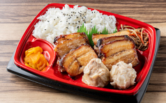 炭火焼豚と焼売弁当