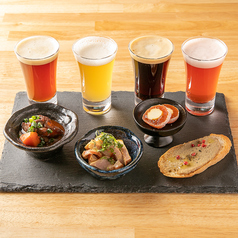 クラフトビールを飲み比べ+前菜をセットで♪