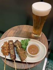 お得なおまかせ串焼き3本セット　生ビールor角ハイボール付き