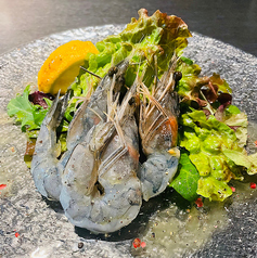 天使の海老のカルパッチョ