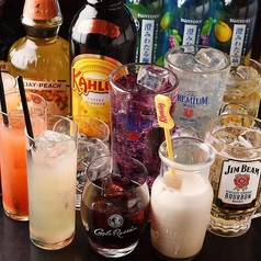 お好きなドリンクでたっぷり楽しむ