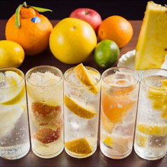 生絞りサワー(パイン・キウィ・グレープフルーツ)