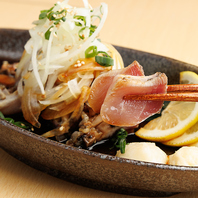 仙人名物の地鶏のたたき