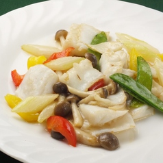 青菜とキノコの炒め
