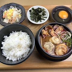 帆立スン豆腐定食