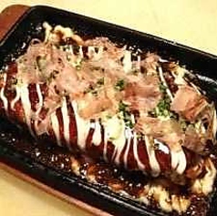 山芋とチーズのお好み焼き