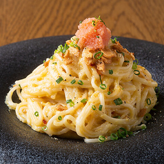 博多っ子の大好物を五島うどんで 明太ペペタマうどん