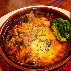 山形牛カレーチーズハンバーグの写真