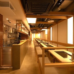 月島もんじゃ こぼれや 縁の雰囲気1