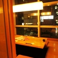 【完全個室】2名様からご利用いただける和モダンな雰囲気の個室席。ご宴会はもちろん、接待や会食などの大事なシーンにも最適です。
