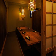 和の灯りに包まれる！上質な和モダン個室空間
