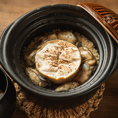 カキとカマンベールの土鍋ご飯