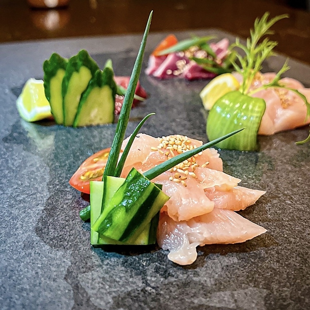 鶏刺し4種盛り♪