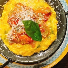 季節野菜のトマトソースオムレツ