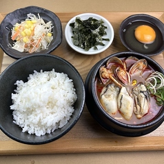 牡蛎スン豆腐定食