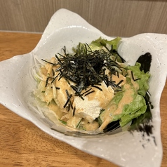 豆腐のゴマドレサラダ
