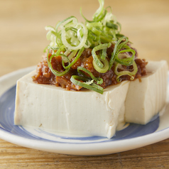 肉そぼろのネギだく冷奴