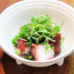 薬味たっぷりタコの柚子胡椒ポン酢